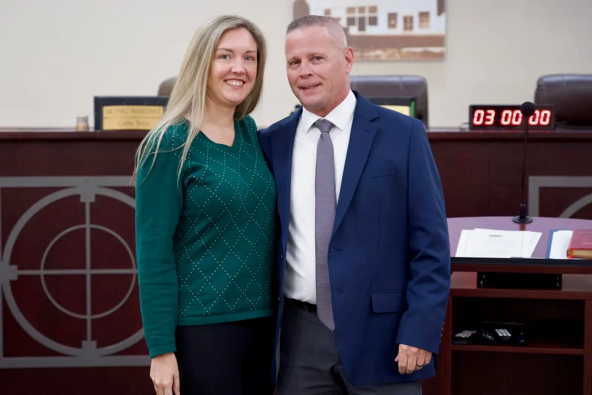 Bob McPartlan in the Sebastian City Council chamber